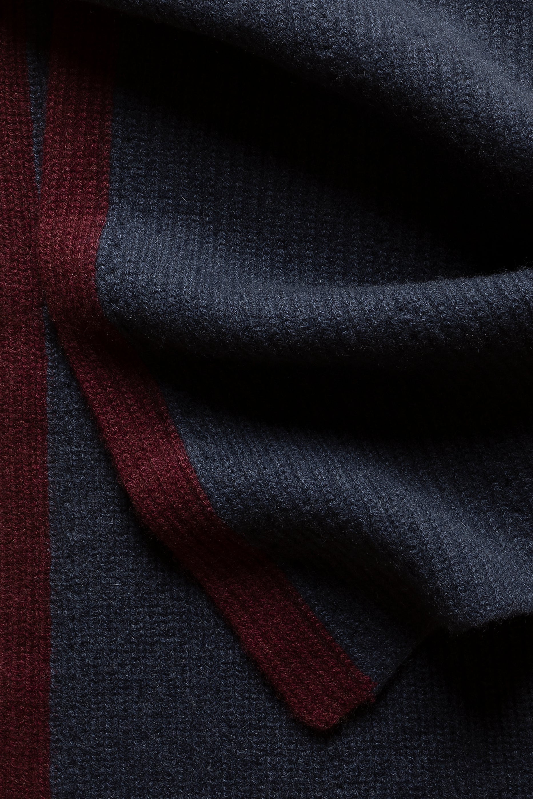 Hera Cashmere scarf - Marine/Burgundy